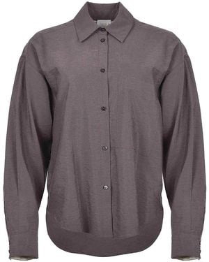 Alysi Shirt Made Of Silk Crepe - Grey