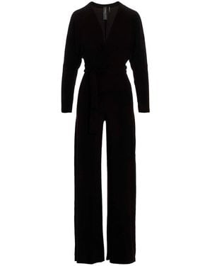 Norma Kamali Stretch Bodysuit Jumpsuit - Black