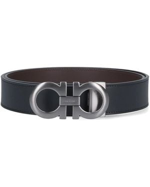Ferragamo Reversible Belt - White