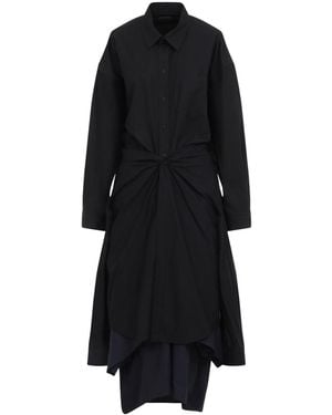 Balenciaga Maxi Patched Shirt - Black