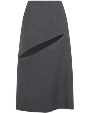 Jil Sander Midi Skirt - Grey