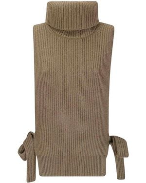 Uma Wang Slv High Neck - Brown