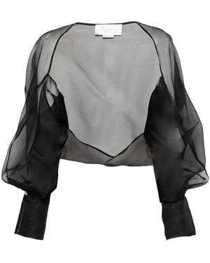 Genny Satin Jacket - Gray