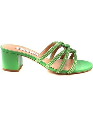 Aquazzura Heeled Mules - Green