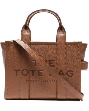 Marc Jacobs The Leather Small Tote Bag - Brown
