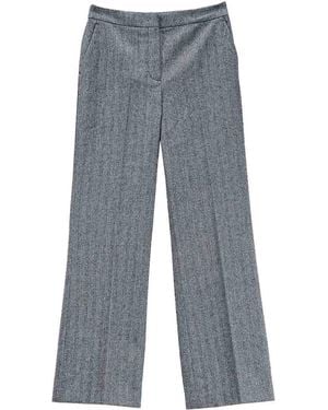 KARL LAGERFELD Tweed Trousers - Blue