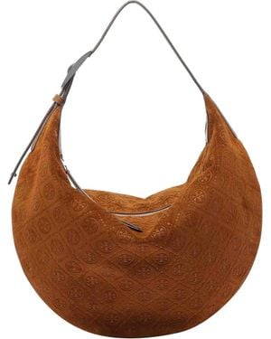 Tory Burch T Monogram Shoulder Bag - Brown
