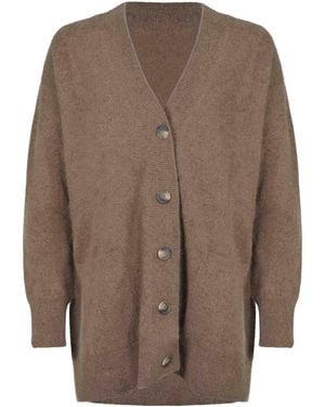 Vanisé Vanis Cardigan Made Of Raccoon Fur - Brown