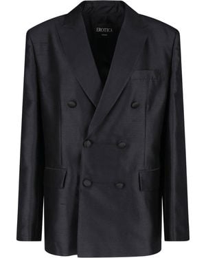 Dondup Double-Breasted Blazer - Black