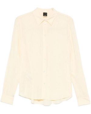Pinko Light Silk Classic Shirt - Natural
