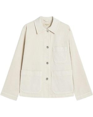 Weekend by Maxmara Classe Straight-Fit Cotton Bull Jacket - White