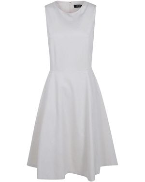 Ralph Lauren Charlie Sleeveless Day Dress - White