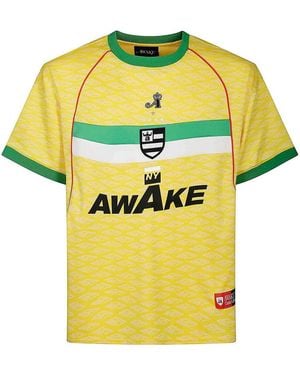 AWAKE NY Sport Jersey Ss Top - Yellow