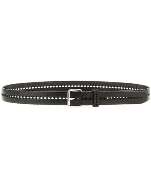 Lemaire Braided Belt - White