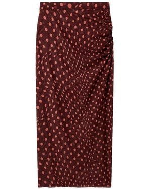 Stella McCartney Polka Dot Long Skirt - Red