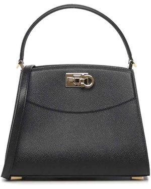 Ferragamo Studio Box Bag - Black