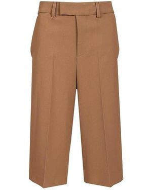 FEDERICA TOSI Cady Bermuda Shorts - Brown