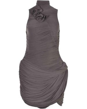 Magda Butrym Dress Made Of Cupro - Grey