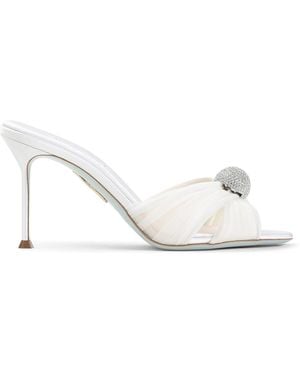 Aquazzura Mystery Mules - White