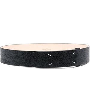Maison Margiela Leather Belt - White
