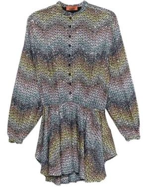 Missoni 'Caperdoni' Short Dress - Gray