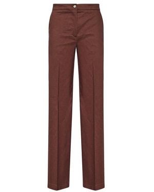Pinko Jacopone Linen Blend Pants - Purple
