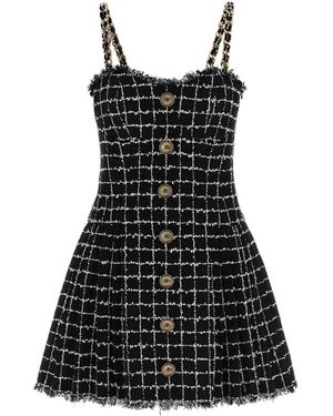 Balmain Tweed Dress - Black