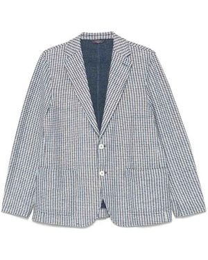 Circolo 1901 Cotton And Linen Blend Jacket - Blue