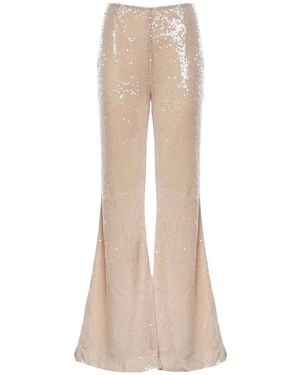 Galia Lahav Orlena Sequin Pants - Natural
