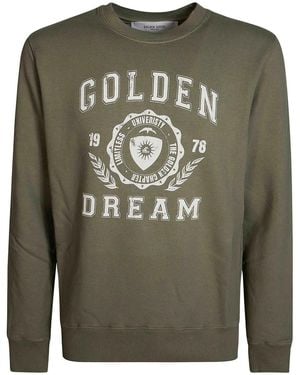 Golden Goose Print Sweatshirt - Green