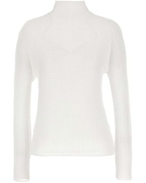 Issey Miyake Wooly Pleats' Blouse - White