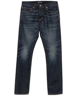 Tom Ford Vaqueros Rectos - Azul