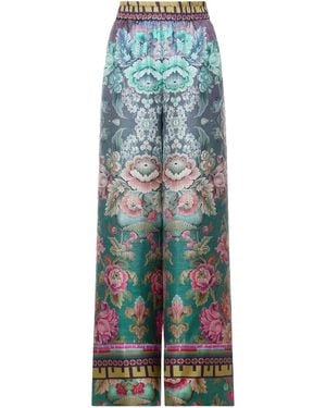 Pierre Louis Mascia Aqua Aloe Trousers - Blue