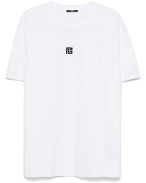 Balmain Small Pb Logo T-Shirt - White