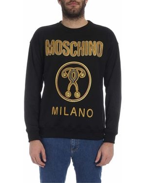 Moschino Double Question Sweatshirt - Black