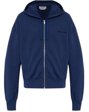 McQueen Hoodie With Logo - Blue