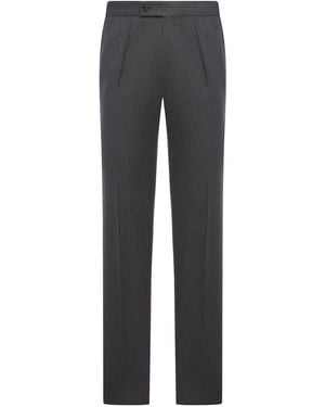 Incotex Tailored Wool Trousers - Grey