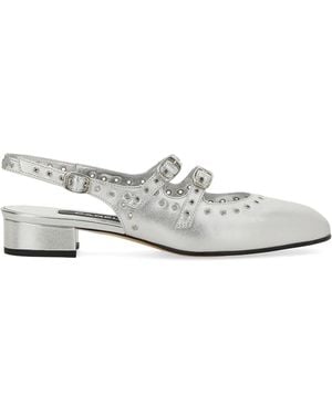 CAREL PARIS Mary Jane Slingback Queen - White