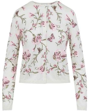 Giambattista Valli Knitted Cashmere Cardigan - White