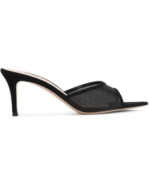 Gianvito Rossi Elle 70 Mules - Black