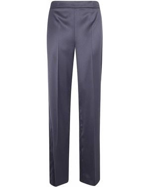 Twinset Wide Leg Relaxed Pants - Blue