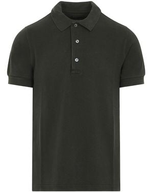 Tom Ford Lyocell Polo - Black