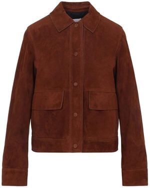 Yves Salomon Jacket - Brown