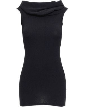 Wardrobe NYC Mini Off Shoulder Dress - Black