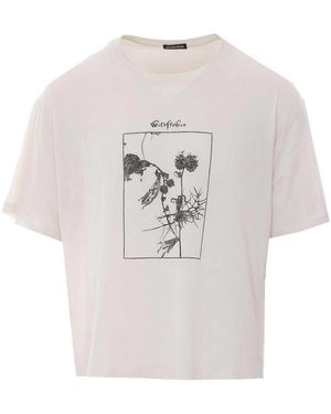 Ann Demeulemeester Ivory And Boxy T-Shirt - White