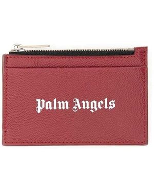 Palm Angels Caviar Card Holder - Red