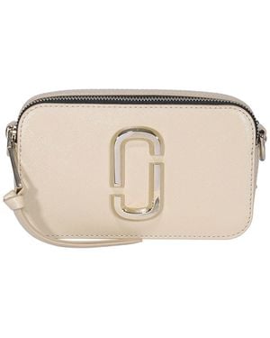 Marc Jacobs Snapshot Dtm Leather Camera Bag - Natural