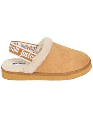 Just Cavalli Feather Sling Back - Natural