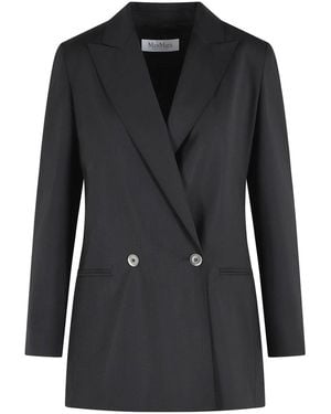 Max Mara Bikini Virgin Wool Blazer - Black