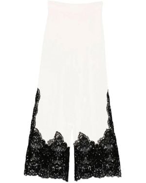 Ermanno Scervino Knit Pants - White